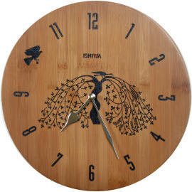 Quartz Bamboo carve wall clock (Кварцевые Бамбук вырезать настенные часы)