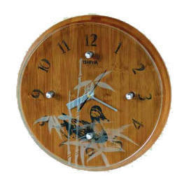 Quartz Bamboo carve wall clock (Кварцевые Бамбук вырезать настенные часы)