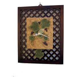 Bamboo wall clock (Бамбуковые настенные часы)
