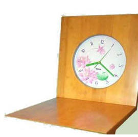 Bamboo Z style chair clock