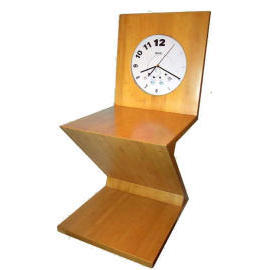 Bamboo Z style chair clock