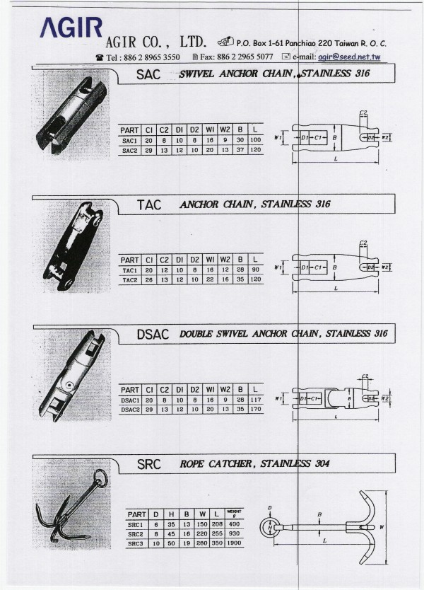 S/S Anchor Shackle (S / S Anchor Schäkel)