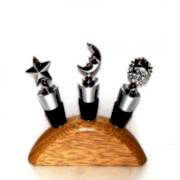 4 Pieces Heavy Wine Bottle Stopper Set, WN-0048 (4 Stück Heavy Wine Bottle Stopper Set, WN-0048)