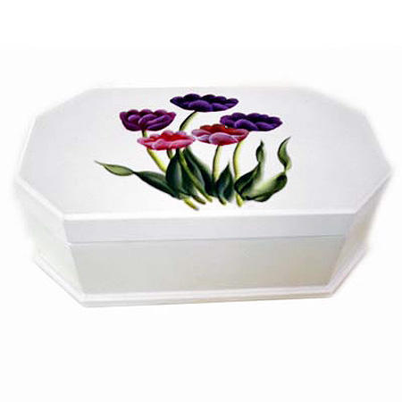 Hand-painted Tulips Music Boxe (Hand-painted Tulips Music Boxe)