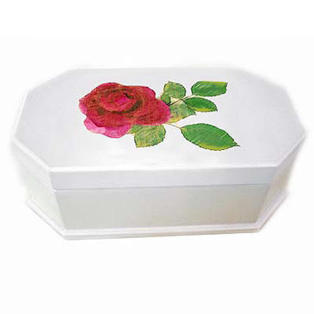 Hand-painted Rose Music Boxe