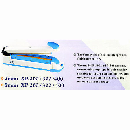 XP-200/5mm,300/5mm,400/5mm Table Top-type impulse Sealer,Poly Sealer (XP-200/5mm,300/5mm,400/5mm Table Top-type impulse Sealer,Poly Sealer)