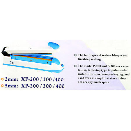 XP-200/2mm, 300/2mm, 400/2mm Table Top-type impulse Sealer,Poly Sealer (XP-200/2mm, 300/2mm, 400/2mm Table Top-type impulse Sealer,Poly Sealer)