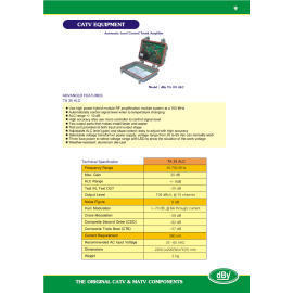 Automatic Level Control Trunk Amplifier (Automatic Level Control Trunk Amplifier)