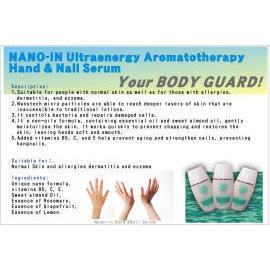 Hand & Nail Serum, Skin moisturizer & restorer, Freshness Control, Bacteria kill (Hand & Nail Serum, кожу увлажняющий & реставратор, свежесть контроля, убивает бактерии)