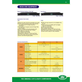 Head End Equiptment, Demodulator, Single Side Band Modulator VHF / UHF (Head End Equiptment, Demodulator, Single Side Band Modulator VHF / UHF)