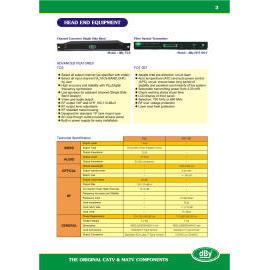 Head End Equipment,demodulater, single side bad modulator (Head End Equipment, demodulater, côté seule mauvaise modulateur)