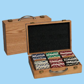 WOODEN POKER CHIPS CASE (ДЕРЕВЯННЫЕ фишки для покера CASE)