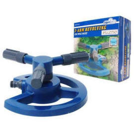 3-arm Revolving Plastic Sprinkler Head on Plastic Ring Base