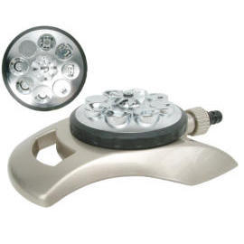Electrplating Plastic 8-in-1 Sprinkler on Metal Base