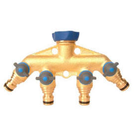 Snap-on Comfort Grip Brass Manifold 4-way Tap (Snap-на Comfort Grip латунный распределительный 4-полосная Нажмите)