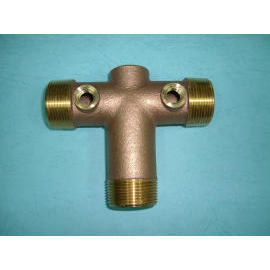 BRASS or BRONZE SHORT TANK TEE 1 HOLE
