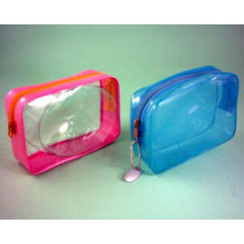 Transparent pvc cosmetic bag (Transparent sac cosmétique PVC)