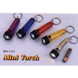 Small translucent flashlight w/key chain (Petite lampe de poche translucide w / porte-clés)