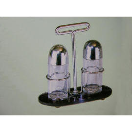 CONDIMENT RACK/OVSP SET/SALT & PEPPER SET