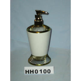 Ceramic lotion dispenser w/network top & base (Ceramic lotion dispenser w/network top & base)