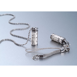 925 Sterling Silver Perfume Bottle Pendant / Essential Oil Bottle Necklace