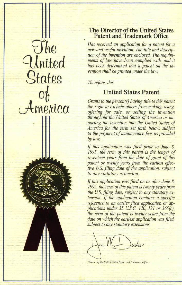 Pillow USA Patent