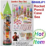Rocket Pencil Case Set