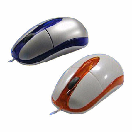 Transparent Blue and Silver 3D Optical Mouse with 800dpi Resolution (Transparent Bleu et Argent 3D Optical Mouse avec résolution de 800 dpi)