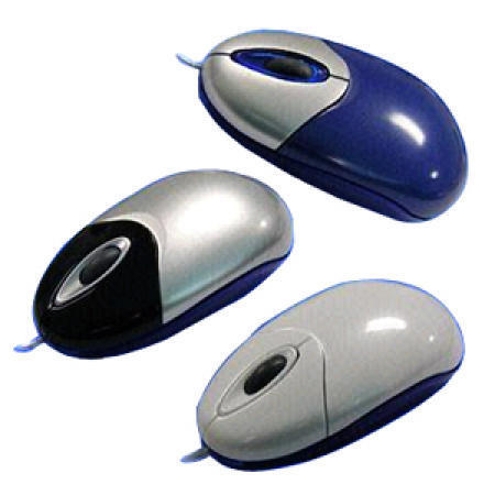 Two-Tone 3D Optical Mouse with 800dpi Resolution in Compact Design