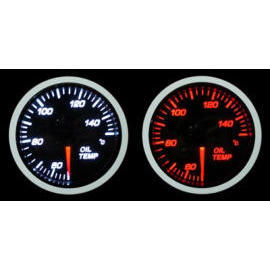 TOSER 52MM WHITE OIL TEMPERATURE RACING GAUGE (TOSER 52MM WHITE OIL TEMPERATURE RACING GAUGE)