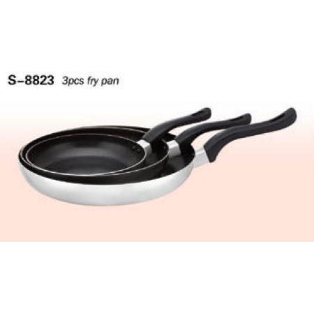 COOKWARE, ALUMINUM 3PCS FRY PAN (Batterie de cuisine, ALUMINIUM 3PCS POÊLE)