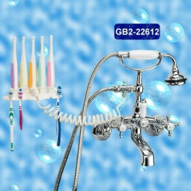 Oral irrigator with bath facuet and hand shower (Munddusche mit Bad facuet und Handbrause)