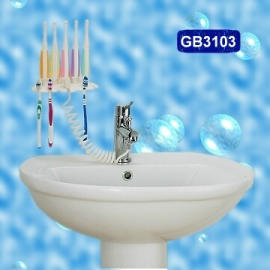 oral irrigator with basin facuet