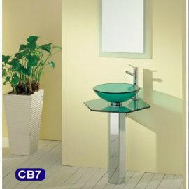 Glass Washbasin Set(bathroom accessories)