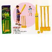 MULTI-PURPOSE SOCCER GOAL/COMPLETE CRICKET SET/CRICKET BATTING TEE (MULTI-USAGE DE FOOTBALL GOAL / CRICKET COMPLETE SET / CRICKET BATTING TEE)