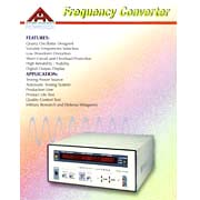 Frequency Converter / AC Power Source (Convertisseur de fréquence / AC Power Source)