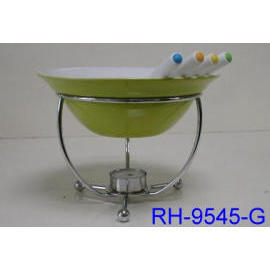 CERAMIC CHOCOLATE FONDUE SET (CERAMIQUE CHOCOLAT FONDUE SET)