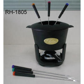 CAST IRON FONDUE SET (FONTE Fondue Set)