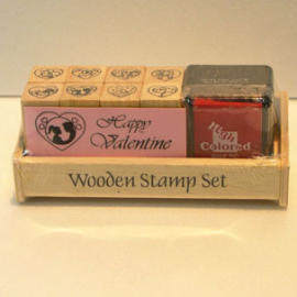 Wooden Stamps Available in Different Colors, Ideal as Promotional Items,Gift. (Holzstempel in verschiedenen Farben erhältlich, Ideal als Werbeartikel, Geschen)