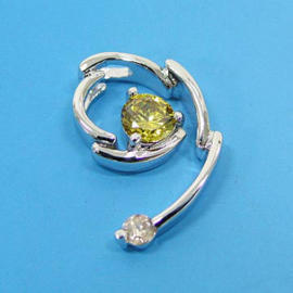 Silver Pendant with Colored Stones, Jewelry,Crystal fashion Gift, Fashionable De (Pendentif en argent avec des pierres de couleurs, bijoux, Crystal mode de cadeau)