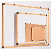 Imitation Wooden Frame White / Cork Board