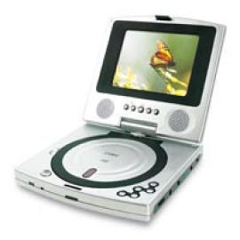 COBY 5`` TFT PORTABLE DVD PLAYER with SWIVEL SCREEN