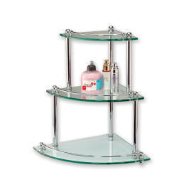 Sector glass shelf