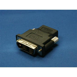 DVI Male 18+1 to HDMI 19P Adapter Connector, without Lock