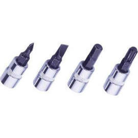 1/4`` Dr Socket Bit (knurled, chrome-plated) (1/4`` Dr Socket Bit (knurled, chrome-plated))