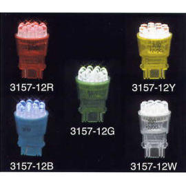 WEDGE BASE 3157-12 LED LAMP (WEDGE BASE 3157 2 LED Lamp)