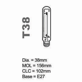 HPS Lamp T type 100W E27 (ГЭС ламп типа Т 100W E27)