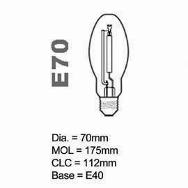 HPS Lampe Typ E 50W E40 (HPS Lampe Typ E 50W E40)