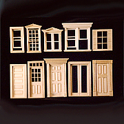 Doll house -DIY Miniature wooden window & door (Maison de poupée-DIY Mini fenêtre en bois et porte)