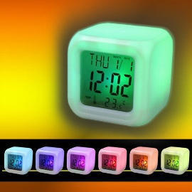 LED Color Changed Digital Alarm Clock